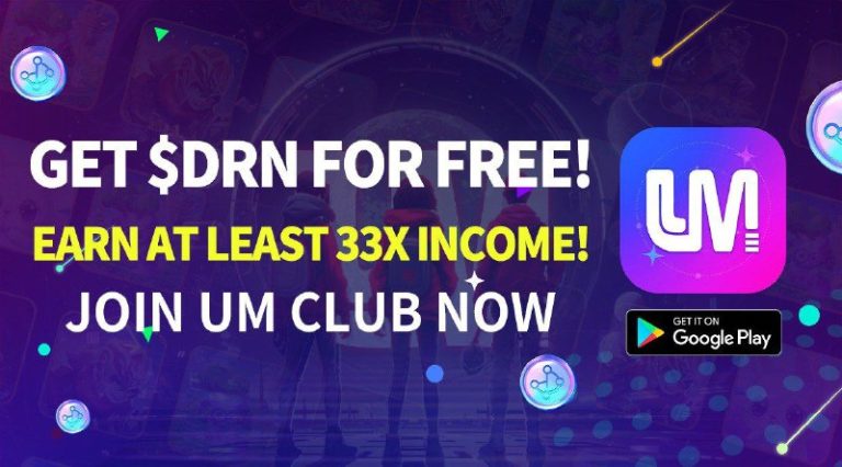 UM Club Staking Project  Rewards: Get $DRN for free and earn at least 33X incom…