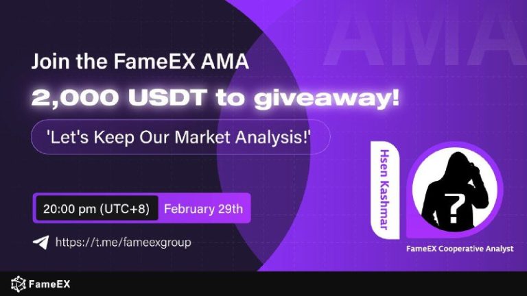 FameEX AMA  Total reward: 2,000 $USDT Pre-AMA Campaign: 1,950 $USDT (100 Winner…